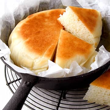 レシピ画像-基本のフライパンで米粉パン